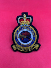 Royal Air Force Lyneham Station Badge RAF Embroidered Bullion Wire Blazer Badge